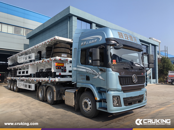 Madagascar - 3 Units CHENGLI CLW9400P Flatbed Transport Semi-Trailer