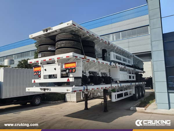 Madagascar - 3 Units CHENGLI CLW9400P Flatbed Transport Semi-Trailer
